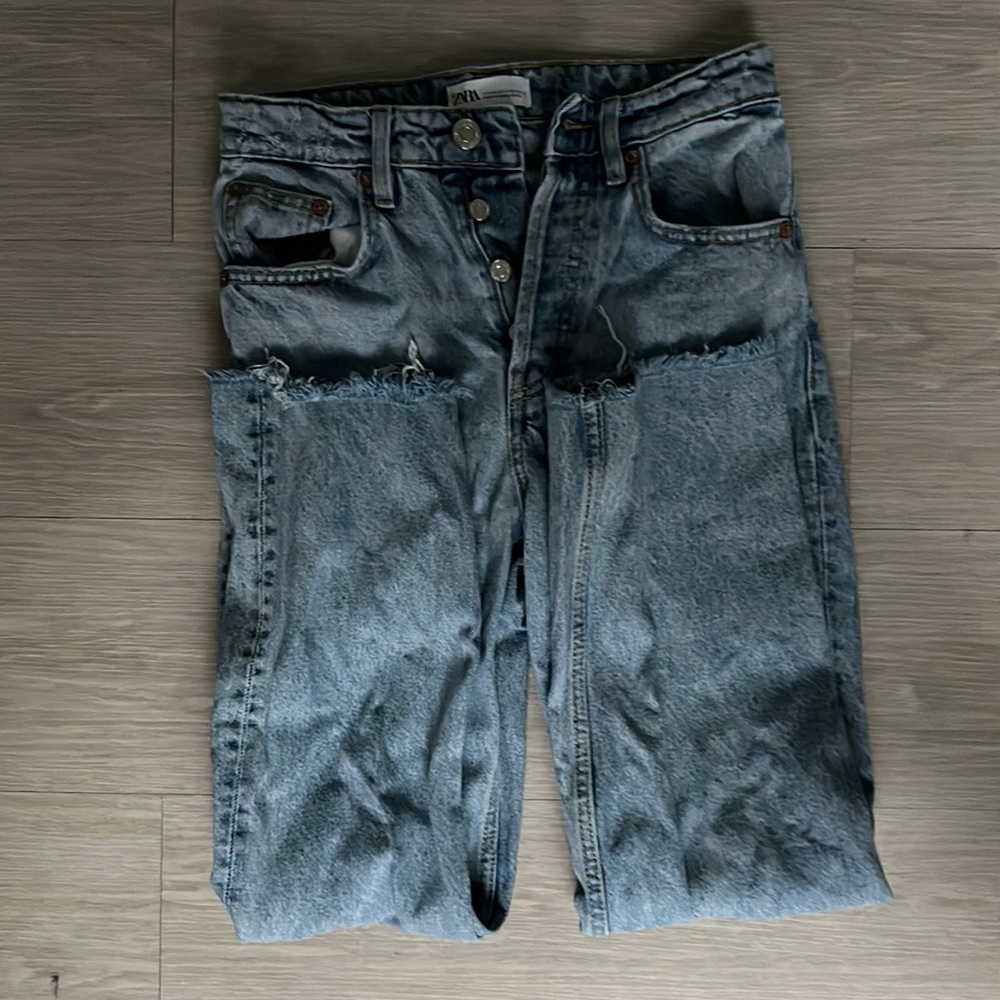 Button up jeans.